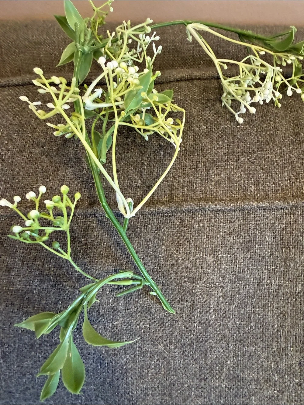 Artificial greenery and baby’s breath